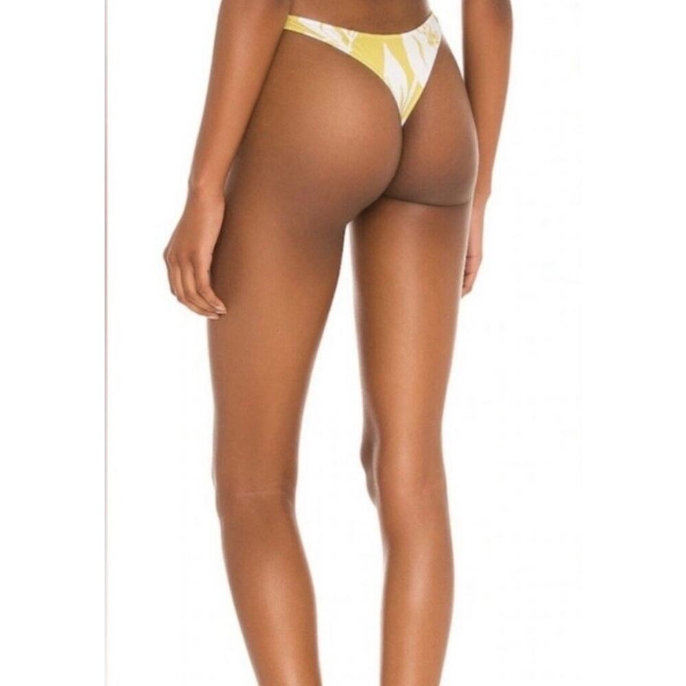 L*Space Rylee Bikini Bottom Itsy Cut in Havana Blooms Green Size Medium - Picture 2 of 6